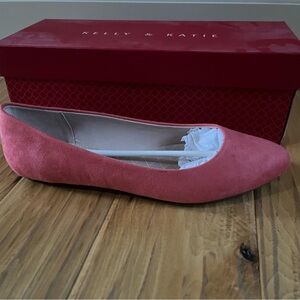 Kelly & Katie Coral Suede Flats